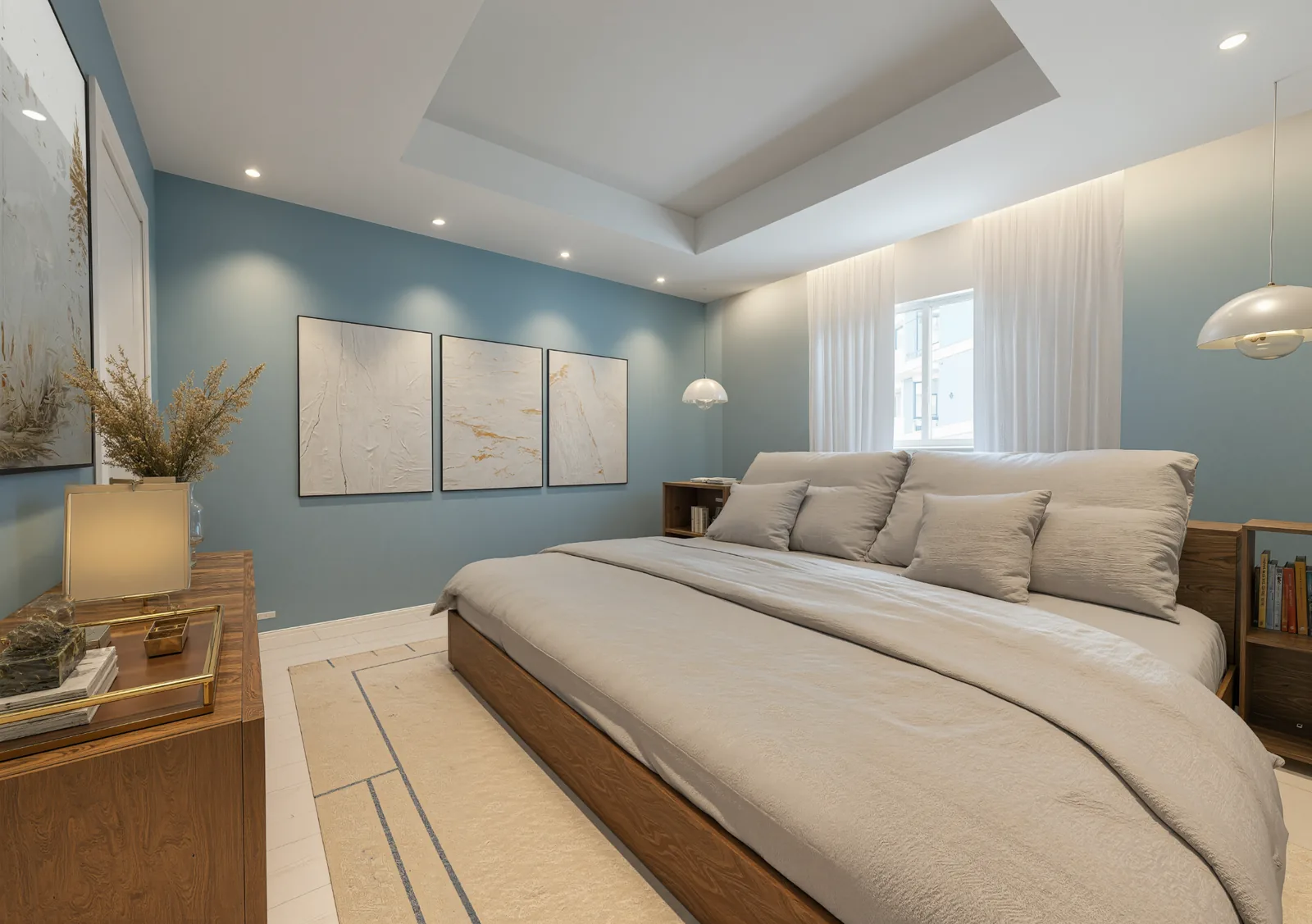 Render conceptual de una habitación de Caney Oriental